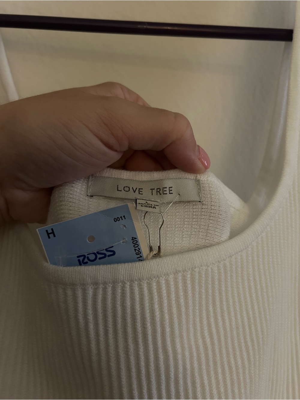 White Ribbed Tank Dress - Picture 5 of 5